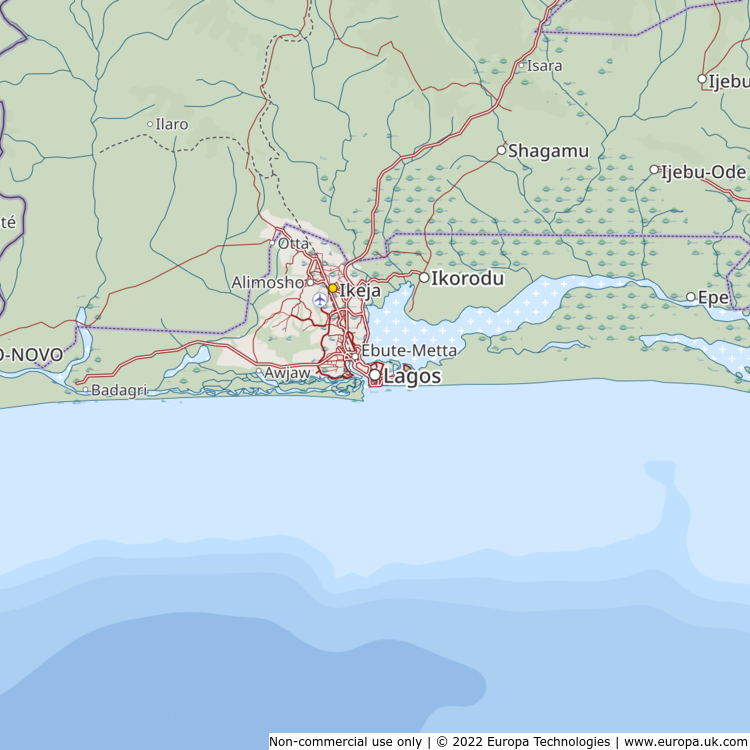 Map of Lagos, Nigeria | Global 1000 Atlas