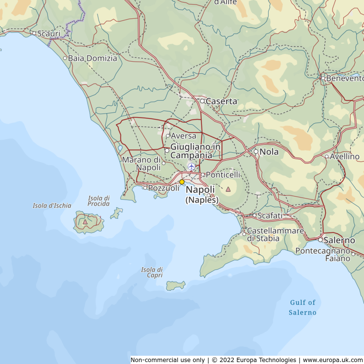 Map of Napoli (Naples), Italy | Global 1000 Atlas